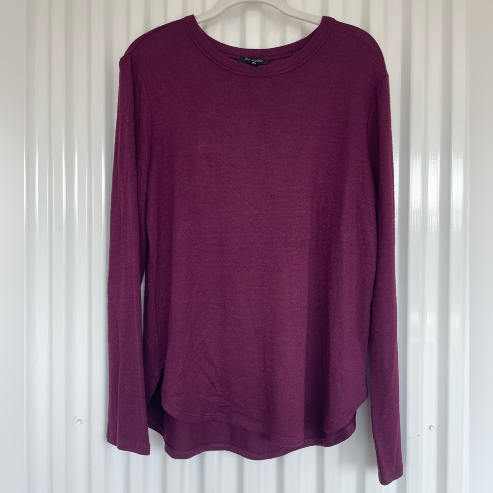 Banana Republic Rich Purple Long Sleeve Sweatshirt